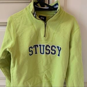 Vintage Stussy Quarter Zip Sweatshirt